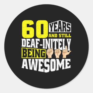Adesivo Aniversário De 60 Anos De Ser Incrível