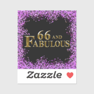 Adesivo Aniversário de 66 anos