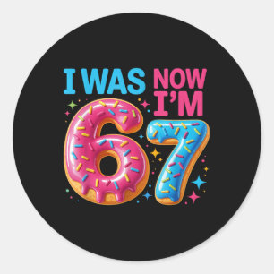 Adesivo Aniversário de 7 Anos Era 6 Agora Eu Tenho 7 67 Ho