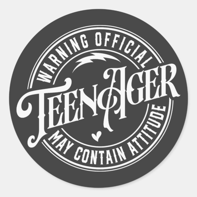 Adesivo Aniversário de Adolescente  (Frente)