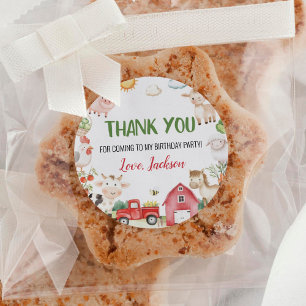 Adesivo Aniversário de Animais de Criação