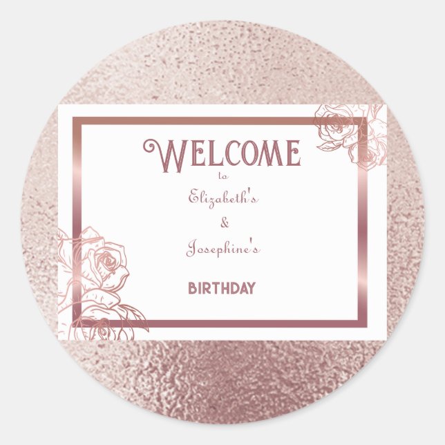 Adesivo Aniversário de Bronze Dupla Articulação (Frente)