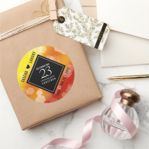 Adesivo Aniversário de Casamento Imperial Topaz