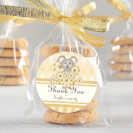 Adesivo Aniversário de criança/Chá de fraldas Dourado Stri