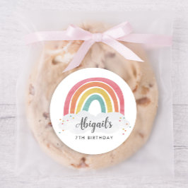 Adesivo Aniversário de criança Colorido de Caligrafia Arco
