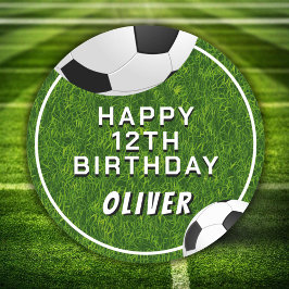 Adesivo Aniversário de criança De Futebol Da Bola De Futeb