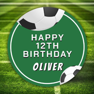 Adesivo Aniversário de criança De Futebol Da Bola De Futeb