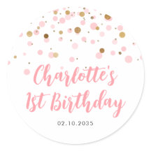 Aniversário de criança de Pontos de Confetti Glitt