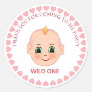 Adesivo Aniversário de criança Obrigado