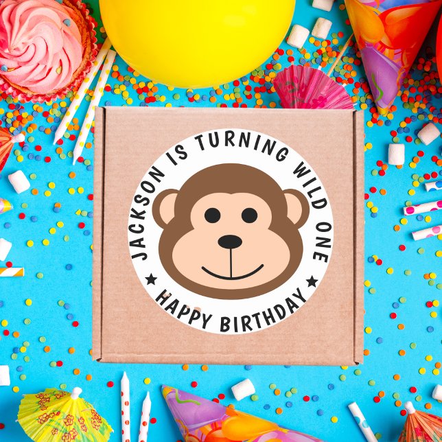 Adesivo Aniversário de criança Selvagem Selvagem Selvagem  (Criador carregado)