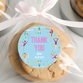 Adesivo Aniversário de desportista de acrobacias e ginásti