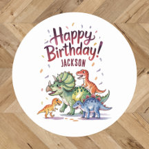 Aniversário de Dinossauro Personalizado Fofinho