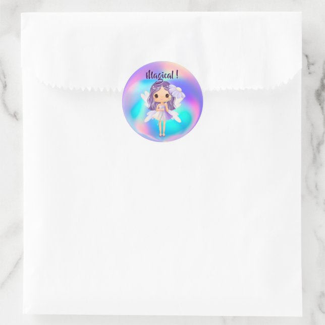 Adesivo Aniversário de Fada Princesa Caprichosa (Bolsa)