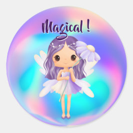 Adesivo Aniversário de Fada Princesa Caprichosa