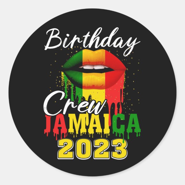 Adesivo Aniversário de Férias na Jamaica 2023 Viatura de M (Frente)
