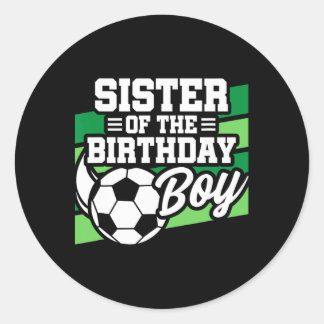Adesivo Aniversário de Futebol - Irmã de Aniversário - Fut