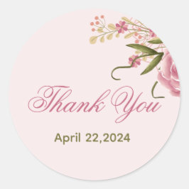 Adesivo Aniversário de Gêmeos Duplos Rosa Pastel