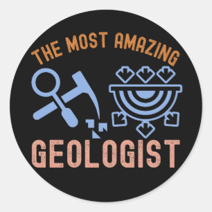 Adesivo Aniversário de Geologia, o Geólogo Mais Incrível