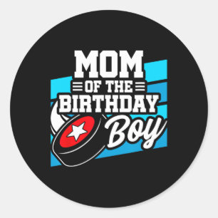 Adesivo Aniversário de Hockey - Mãe de Aniversário - Nasci