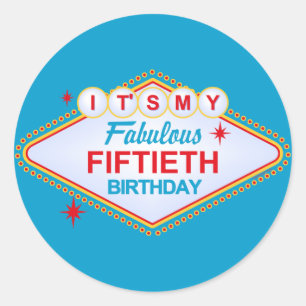 Adesivo Aniversário de Las Vegas 50th