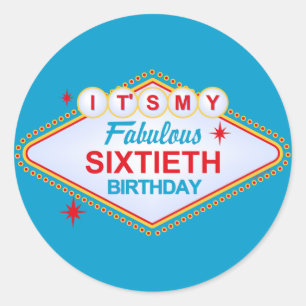 Adesivo Aniversário de Las Vegas 60th