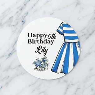 Adesivo Aniversário de Marinheiro Cabana Náutica
