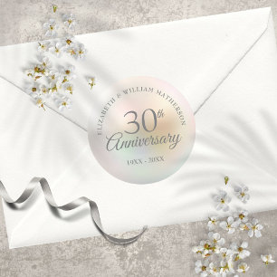 Adesivo Aniversário de Pérola de 30 anos