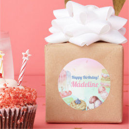 Adesivo Aniversário de Sorvete