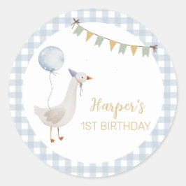 Adesivo Aniversário de um ganso bobo
