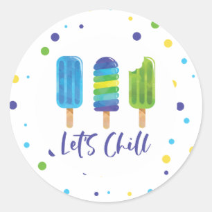 Adesivo Aniversário de Verão de Chill vamos