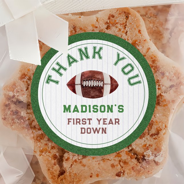 Adesivo Aniversário do 1º Ano de Futebol (Criador carregado)