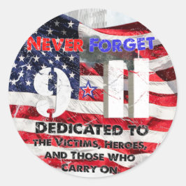 Adesivo Aniversário do 11 de setembro