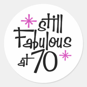 Adesivo aniversário do 70