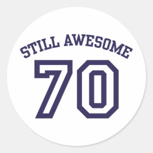 Adesivo aniversário do 70