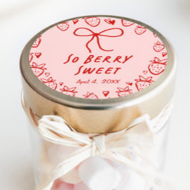 Adesivo Aniversário do Arco Coqueteiro de Morango