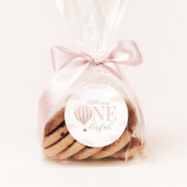 Adesivo Aniversário do Balão de Ar Quente da Menina Onelin