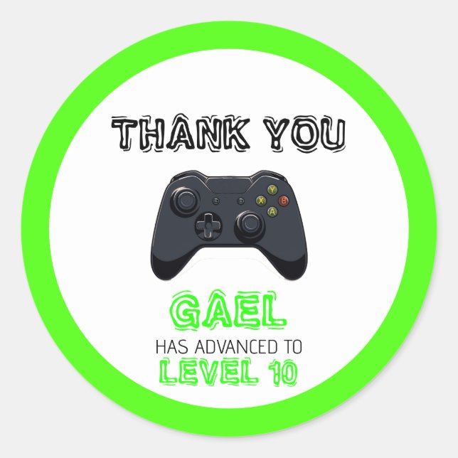 Adesivo Aniversário do Caminhão do Jogo Verde (Frente)