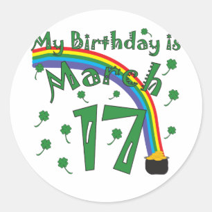 Adesivo Aniversário do dia de St Patrick
