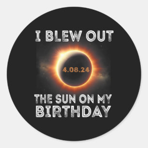 Adesivo Aniversário Do Eclipse Solar Eu Explodi O Sol No M
