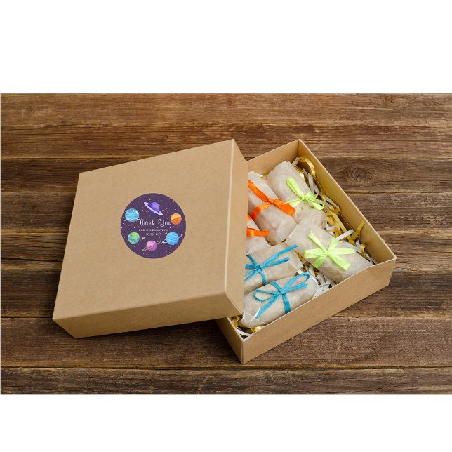 Adesivo Aniversário do Espaço Obrigado Sticker (Criador carregado)