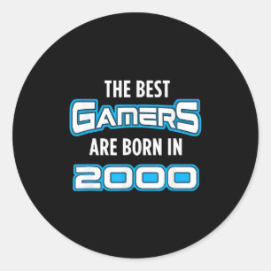 Adesivo Aniversário do Gamer de Vídeos do Presente para os