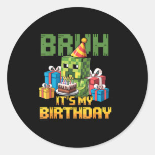 Adesivo Aniversário do Gamer Pixel de T-shirt para Meninos
