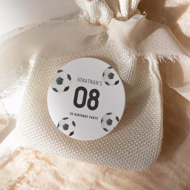 Adesivo Aniversário do Jogo do Futebol Boy (Criador carregado)