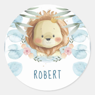 Adesivo Aniversário do leão personalizado