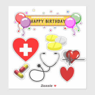 Adesivo Aniversário do Médico