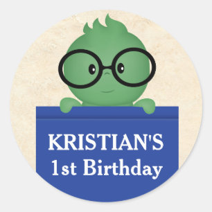 Adesivo Aniversário do Menino Bibliófilo