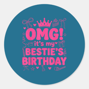 Adesivo Aniversário do meu melhor amigo aniversário de ami