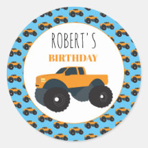 Aniversário do Monster Truck Vehicle
