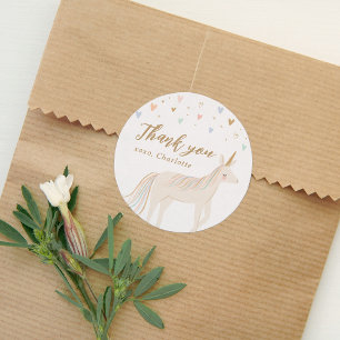 Adesivo Aniversário do Pastel Unicorn do Dia Mágico