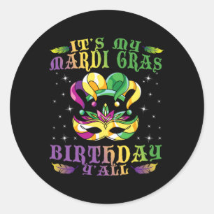 Adesivo Aniversário do Presente Idea Celebração Mascarada 